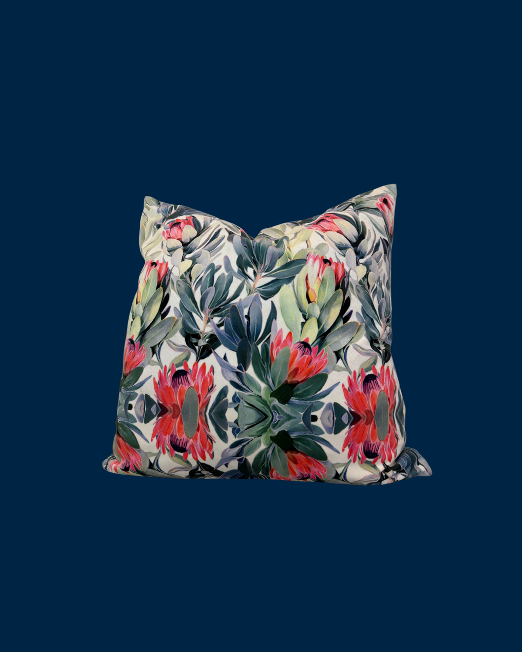 Cojín Terciopelo Estampado Flores